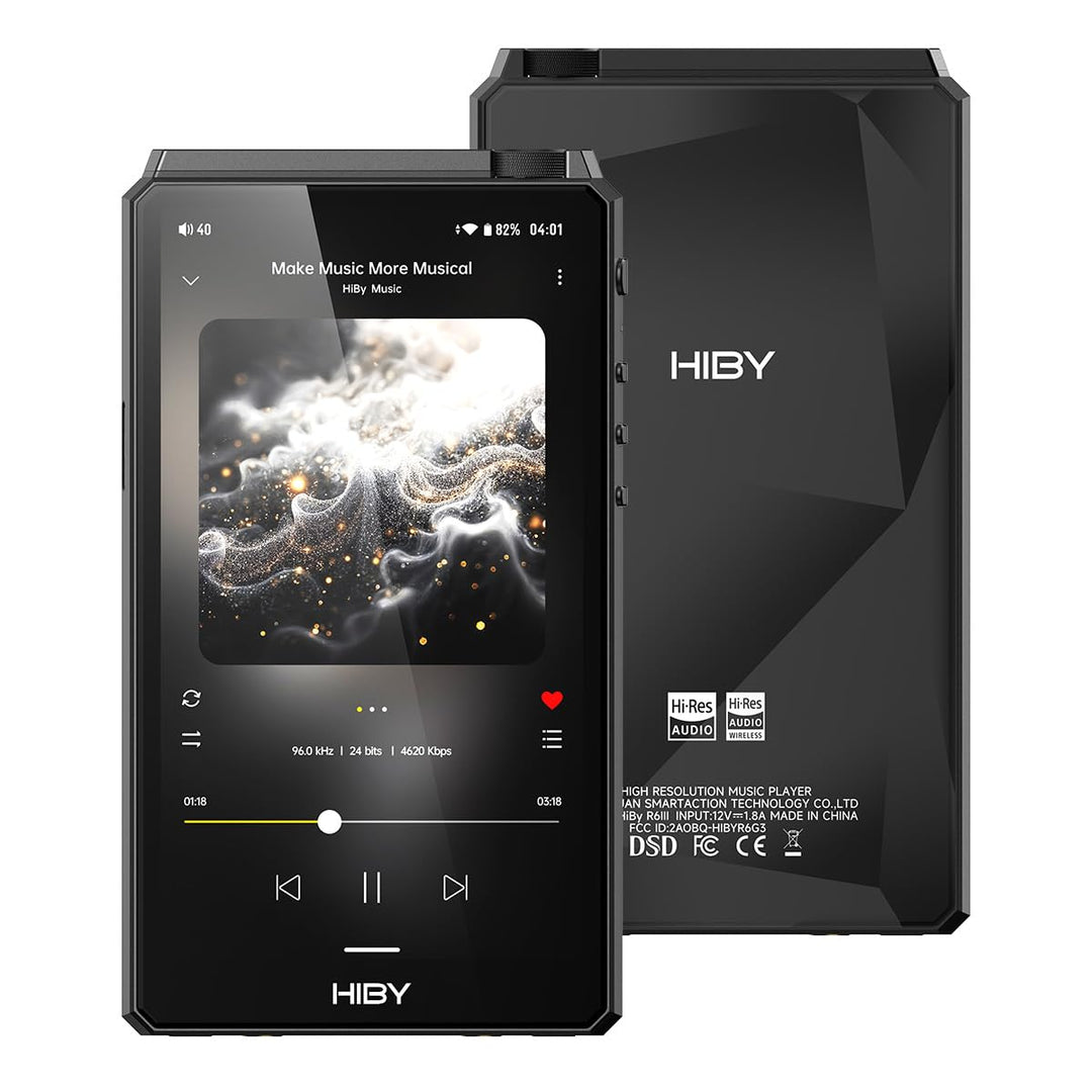 HiBy R6III 2025 DAP-Player, hochauflösender Audio-MP3-Player mit Klasse A & AB Amp/Android 12/Blueto