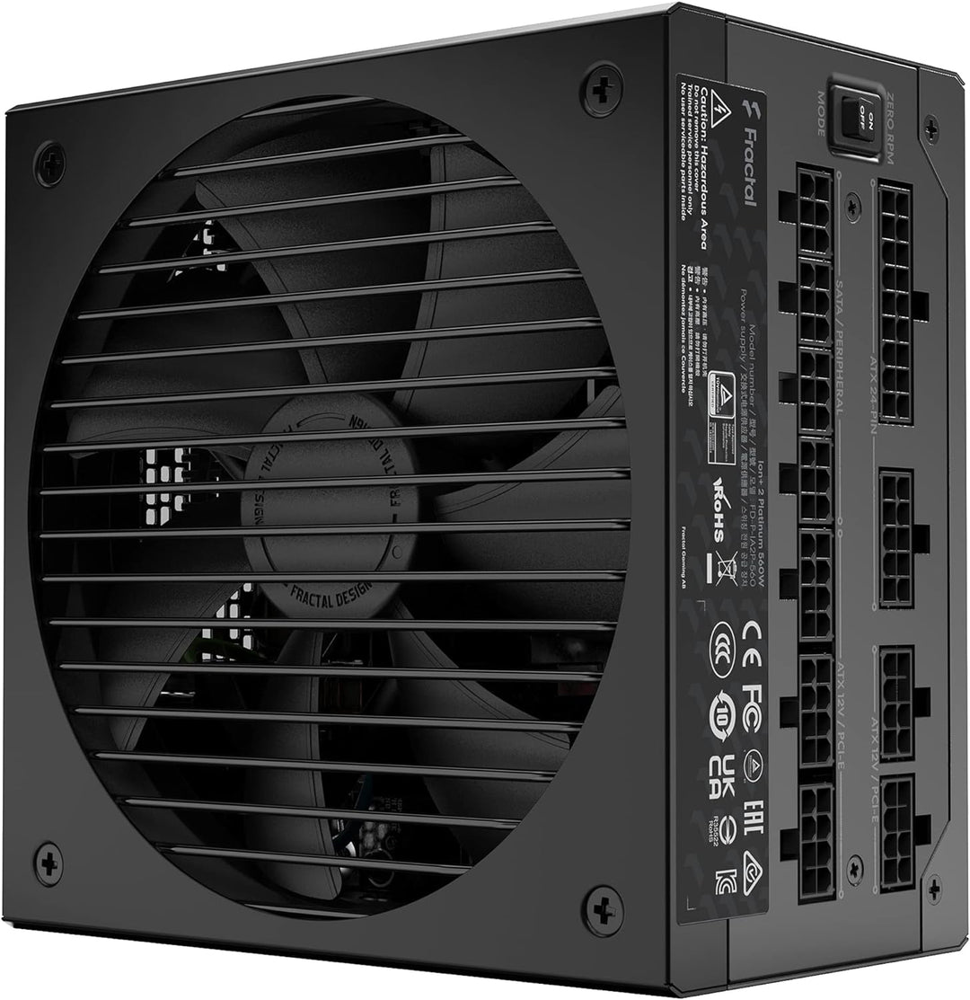Fractal Design Ion+ 2 Platinum 560W 80 Plus Platinum Certified 560W Full Modular Compact ATX Power S