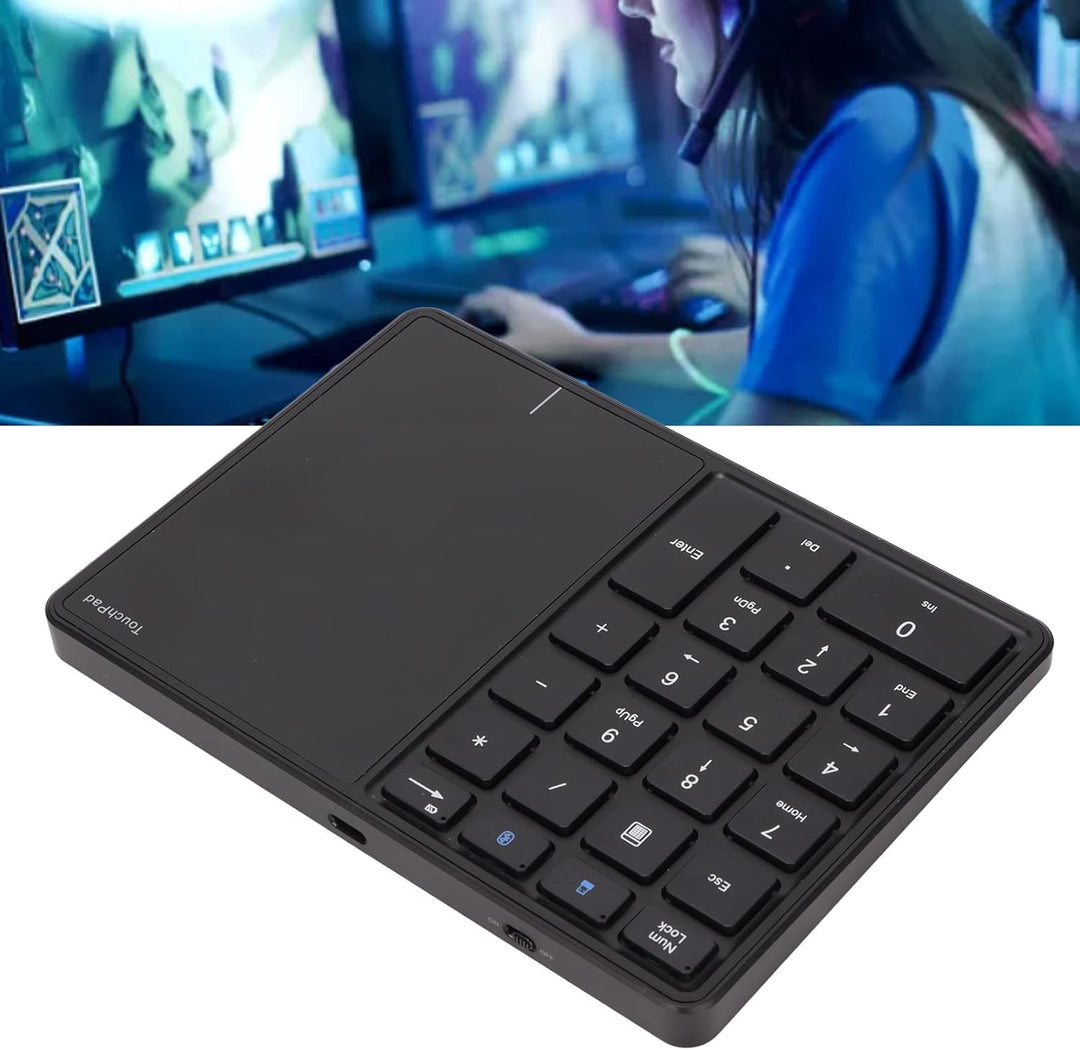 Ziffernblock Touchpad, 2,4 G Wireless Dual Modes, 22 Tasten Typ C Wiederaufladbarer Nummernblock, 50