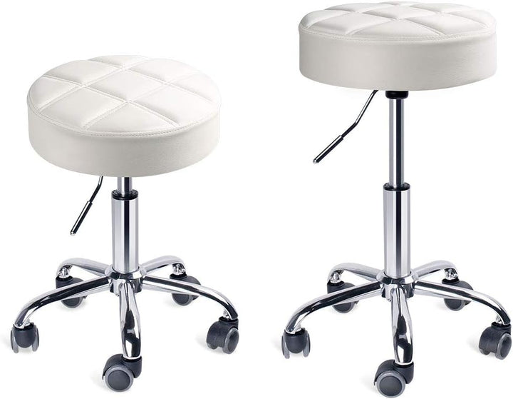 Leader Accessories Drehhocker höhenverstellbar Rollhocker Funktionaler Arbeitshocker Studiohocker im