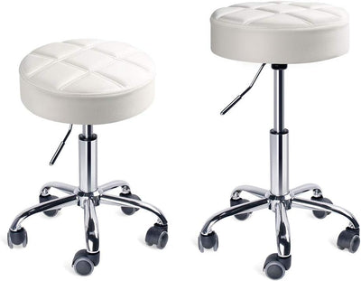 Leader Accessories Drehhocker höhenverstellbar Rollhocker Funktionaler Arbeitshocker Studiohocker im