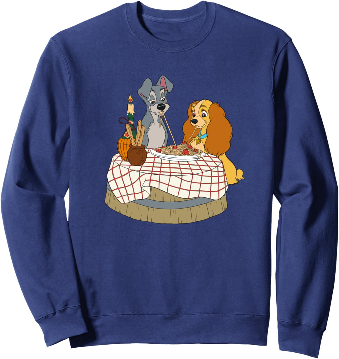 Disney Lady and Tramp Bella Notte Spaghetti Sweatshirt