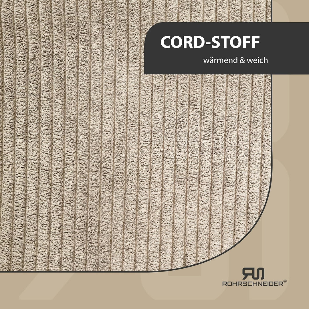 Rohrschneider Katzenbett Cordstoff mit Spielkugelset (Beige, breiter Cordstoff) Beige breiter Cordst