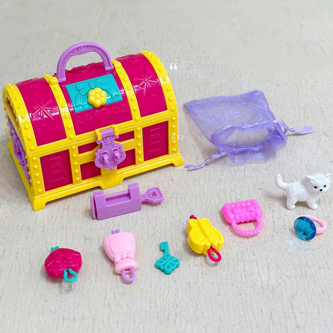 Schmuckschatulle für Mädchen, Schatzkiste für Kinder | Schmuck-Organizer - Schatz Schmuckschatulle S