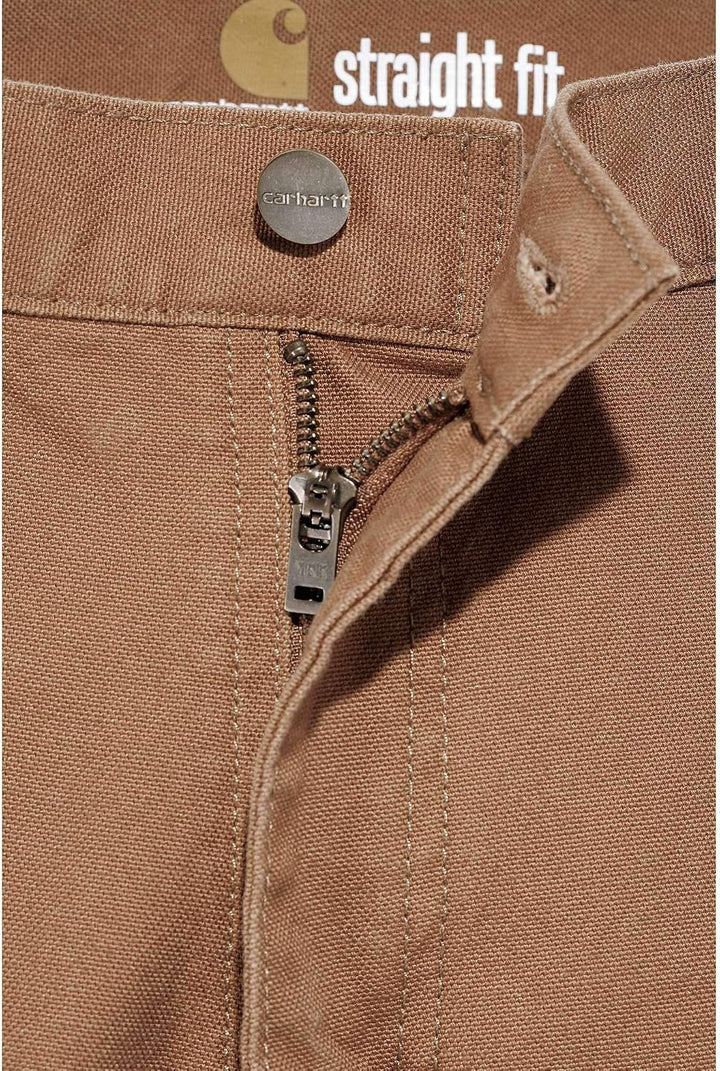 Carhartt Herren Straight Fit Stretch Duck Dungaree Arbeitshose 30W / 32L Carhartt Braun, 30W / 32L C