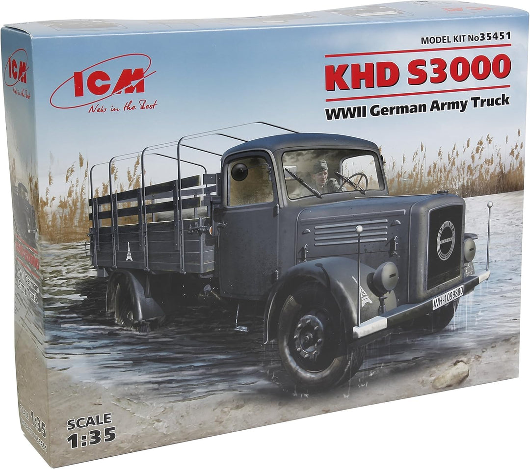 ICM 35451 1:35-KHD S3000, WWII Bundeswehr Truck