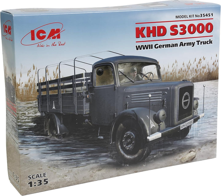 ICM 35451 1:35-KHD S3000, WWII Bundeswehr Truck
