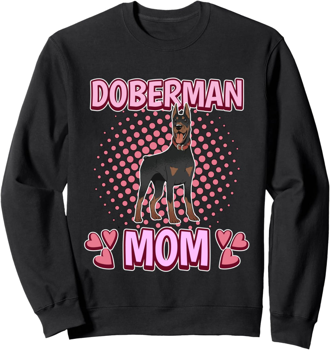 Damen Doberman Mom Mama Muttertag Dobermann Sweatshirt
