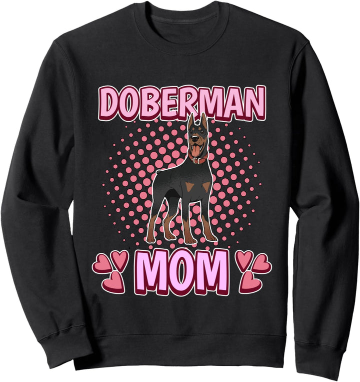 Damen Doberman Mom Mama Muttertag Dobermann Sweatshirt