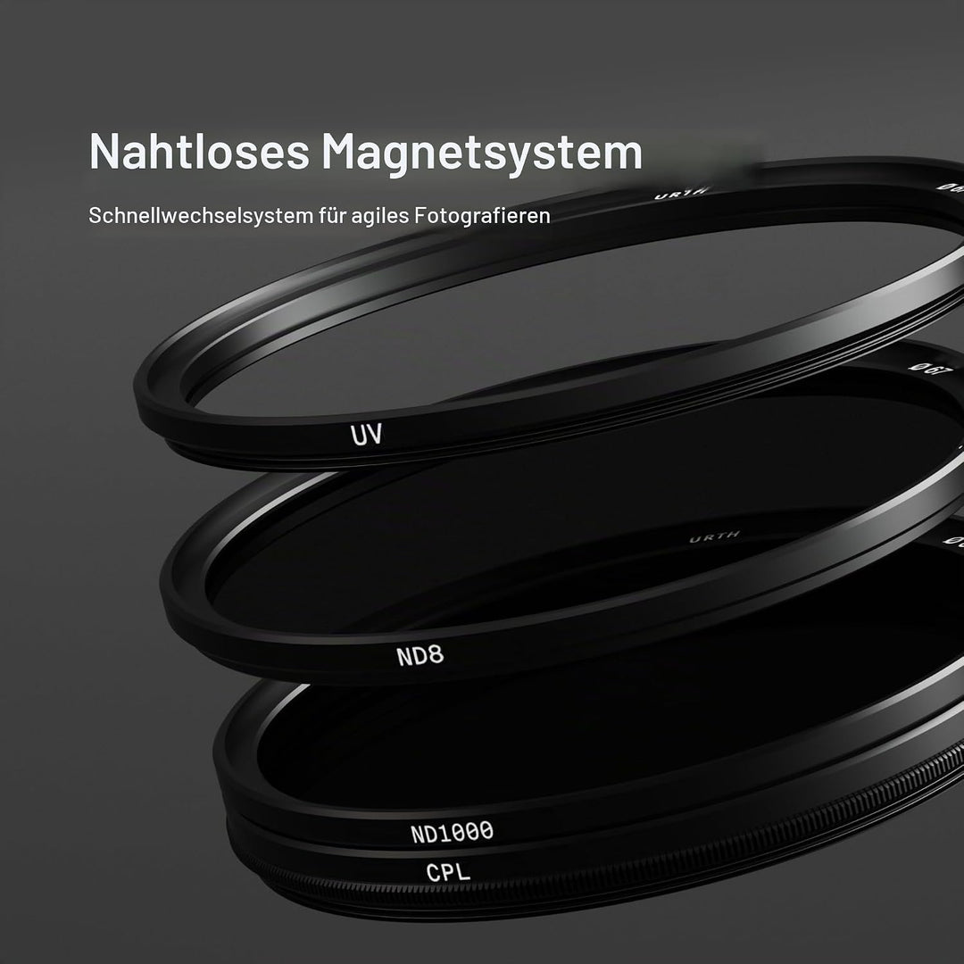 Urth 43mm Magnetisches UV, Polfilter (CPL), ND8, ND1000 Filter Kit (Plus+), 43mm magnetisch