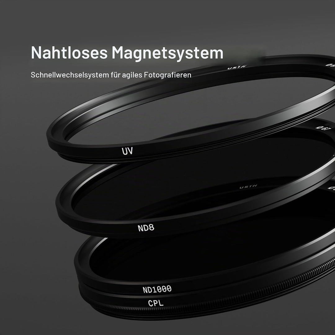 Urth 49mm Magnetisches UV, Polfilter (CPL), ND8, ND1000 Filter Kit (Plus+), 49mm Magnetisch