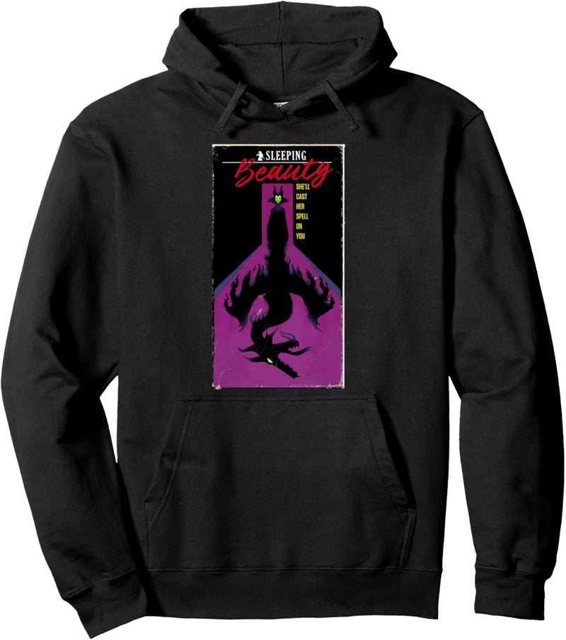 Disney Sleeping Beauty Maleficent Classic VHS Style Poster Pullover Hoodie