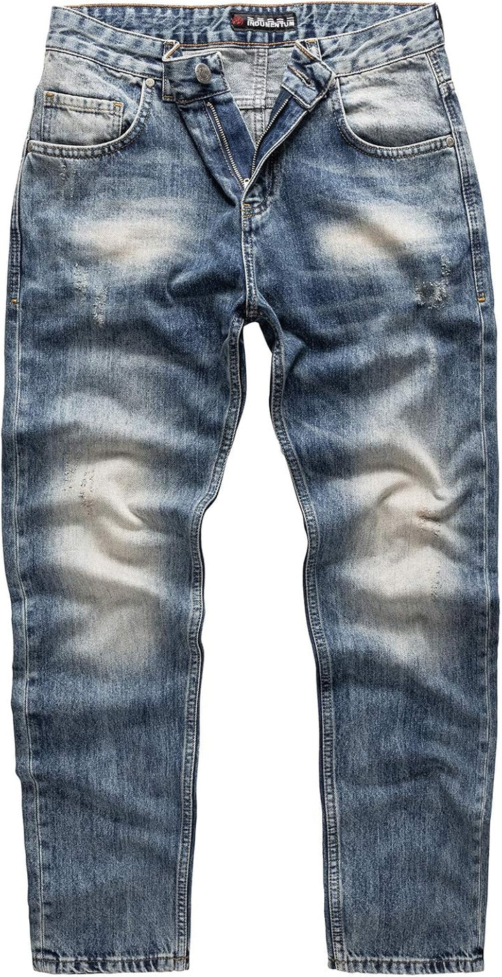 Indumentum Jeans Herren Regular Fit Hose 29W / 30L Blau - Ir500, 29W / 30L Blau - Ir500