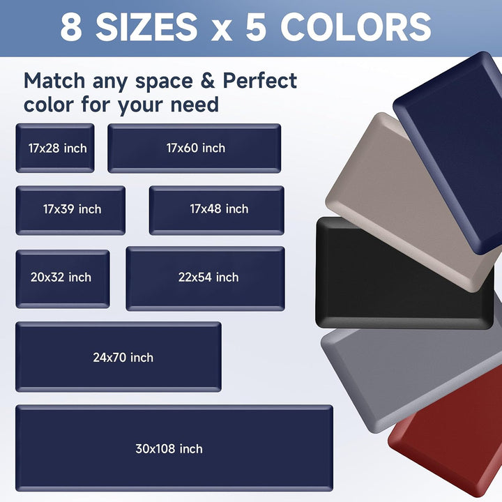 StepRite 1.2 cm dicke Küchenmatte, Anti-Müdigkeit-Matte, Küchenteppiche, Küchendekoration, rutschfes
