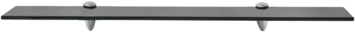 vidaXL Wand Regal Glasregal Glasboden Glasablage Badregal Schwarz 70x10 cm 8 mm 70 x 10 cm/1 Schwarz