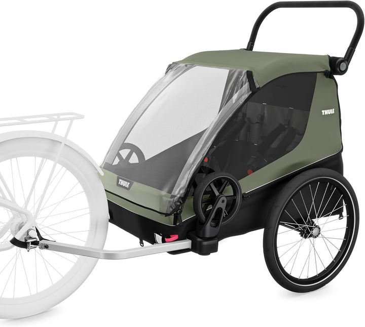 Thule Courier Kinder- Und Hundefahrradanhänger Vintage Green, One-Size