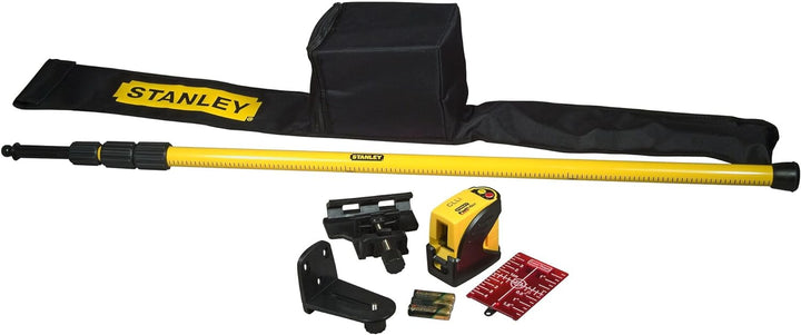 Stanley FatMax Linienlaser (selbstnivellierend, Nivellierlaser, Liniengenerator, Set mit Teleskopsta