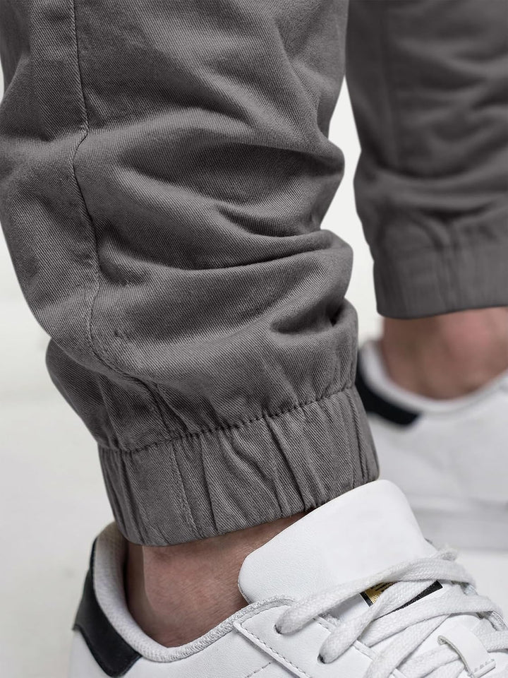 JMIERR Herren Hose Chino Cargo Hose Jogginghose Herren Baumwolle Sporthose Casual Freizeithose Elast