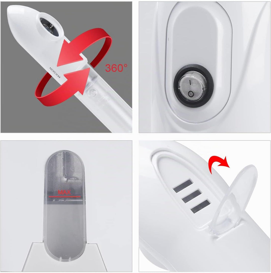 TaFoyu Gesichtsdampfer Gesichtssauna Nano Ionic Gesichtsdampfer, Facial Steamer, Schönheit Spa Persö