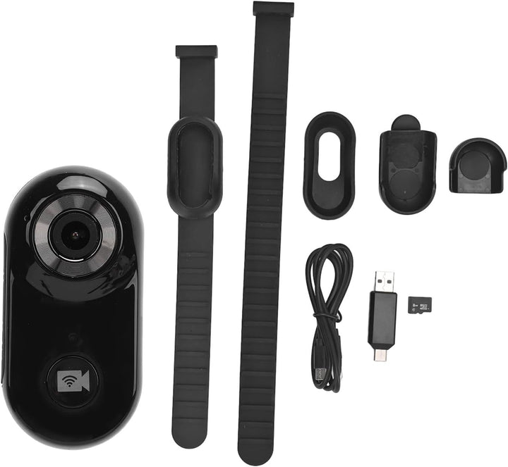 Zerodis Haustierhalsband-Kamera, Mini-Körperkamera mit 8G-Speicherkarte, HD 1080P, Mini-Katze, Hund,