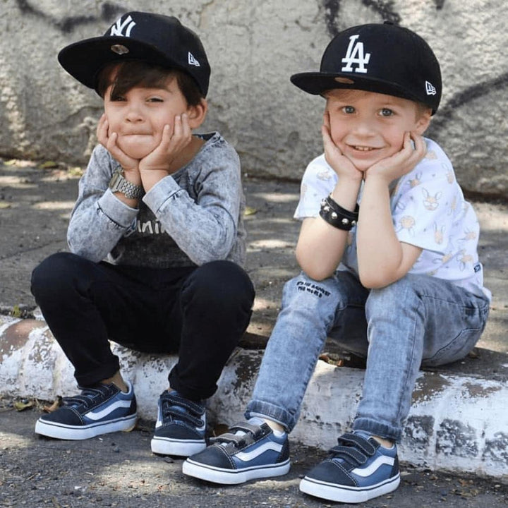 Vans Classic, Unisex - Kinder Sportschuhe - Skateboarding Niedrig 18 EU Navy, Niedrig 18 EU Navy
