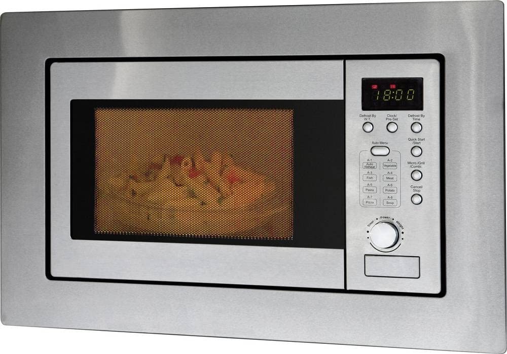 Bomann MWG 2215 EB Mikrowelle Edelstahl 800W Einbaufähig, Grillfunktion