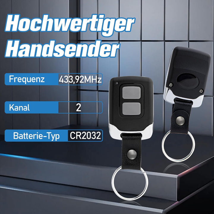 pepape 2 Stück für Entrematic EA433 2KS, EA 433 2KM, RCU 433-2K, RCU 433-4K | Kompatibel mit Normsta