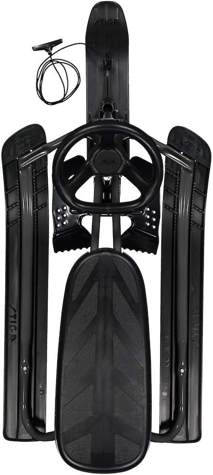 STIGA Snowracer Iconic Classic Rennrodel Lenkschlitten für Kinder ab 5 Jahre ICONIC Grau/Schwarz ab