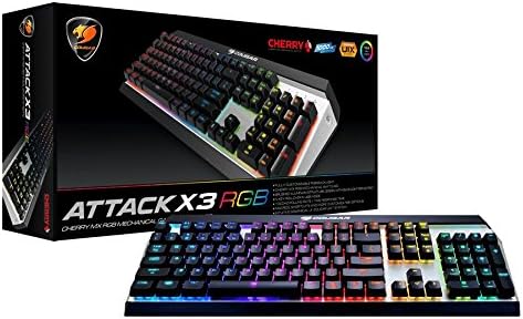 Cougar Attack X3 RGB Gaming Tastatur, MX Brown, DE Layout MX Brown - DE Layout II, MX Brown - DE Lay