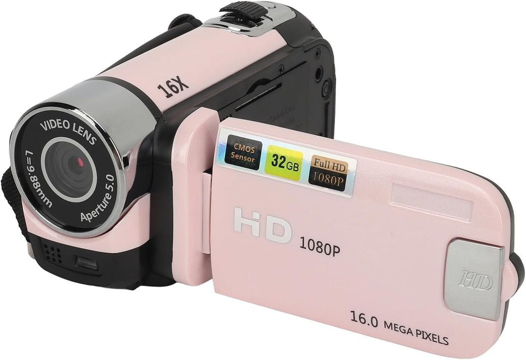 D90 1080P 16MP Digitalkamera 2,4 Zoll Schwenkbildschirm Camcorder 16X Zoom HD Videorecorder mit Füll