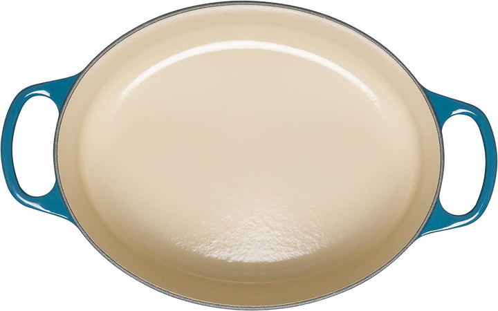 Le Creuset Signature Gusseisen-Bräter mit Deckel, Ø 27 cm, Oval, Für alle Herdarten und Induktion ge