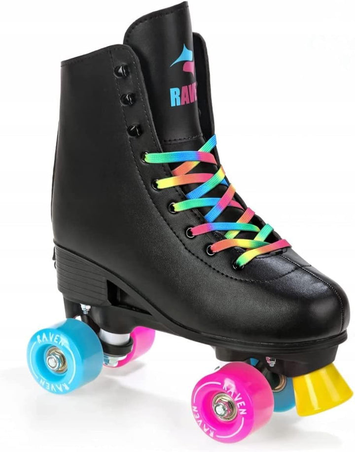 RAVEN Rollschuhe Roller Skates für Kinder Erwachsene Mädchen Damen verstellbar, 31-34 (20-21,5cm) Ir