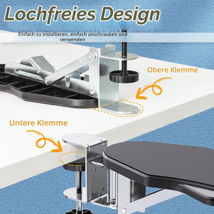 2 Stück Ergonomics Schreibtisch Erweiterung, Schreibtisch Armauflage Faltbare handgelenkauflage Ellb