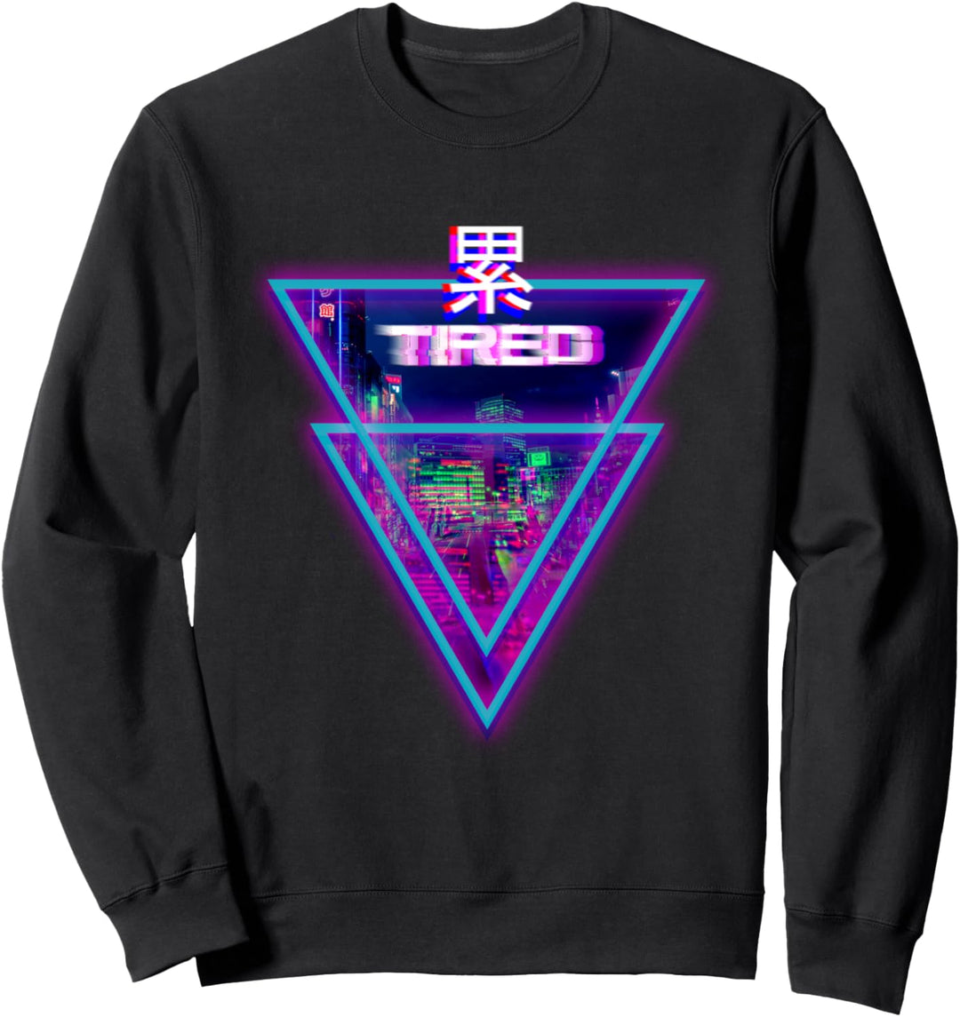 Müdes Aesthetic Cyber Vaporwave Style Japan Tokyo Osaka Sweatshirt
