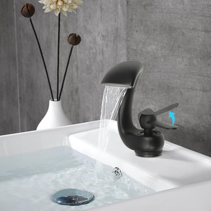 Wasserfall Wasserhahn Bad, Wasserfall Wasserhahn, Wasserfall Badezimmerarmatur, Moderner Waschtischa