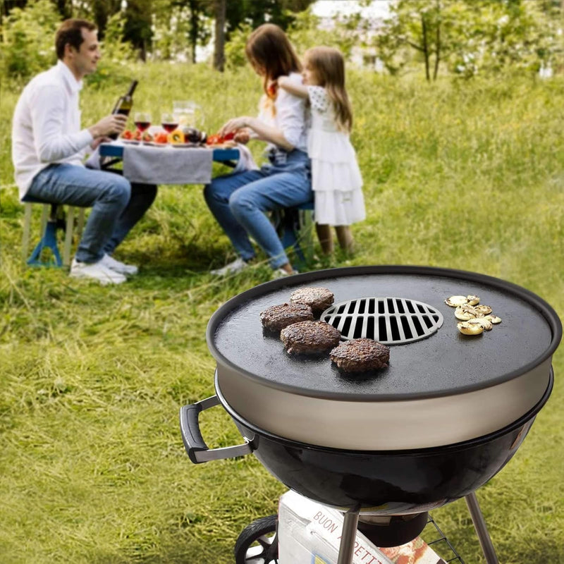 ELITE BBQ V2A Edelstahl 20cm Grilleinsatz für Feuerplatte Grillring Plancha Grillplatte Feuerring Pl