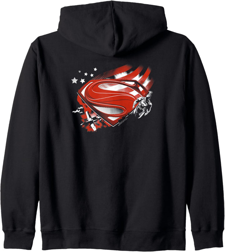 Superman Man of Steel America's Hero Kapuzenjacke