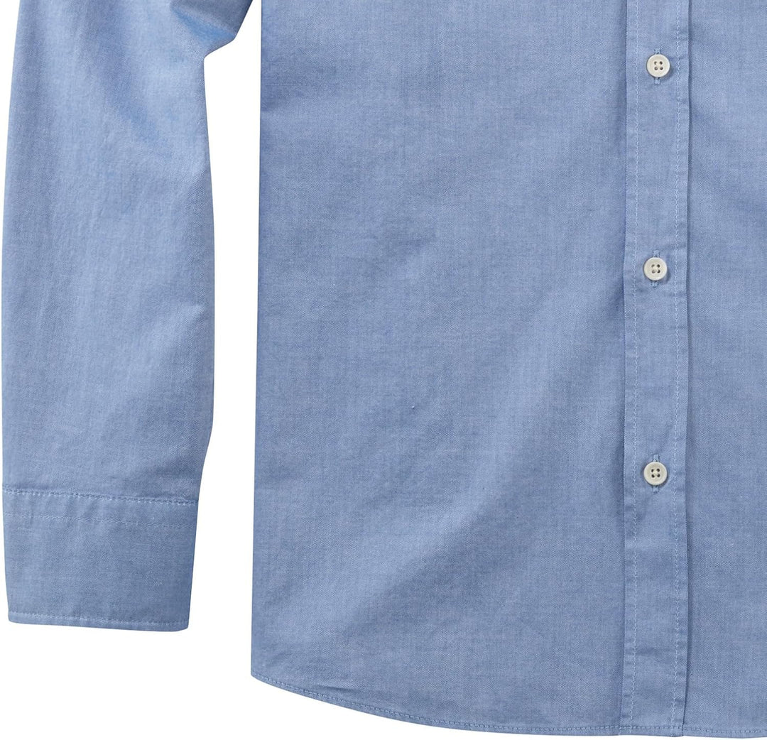OLYMP Herren Freizeithemd Langarm Casual,Oxfort,Regular fit,Button-Down-Kragen,bleu 11,S