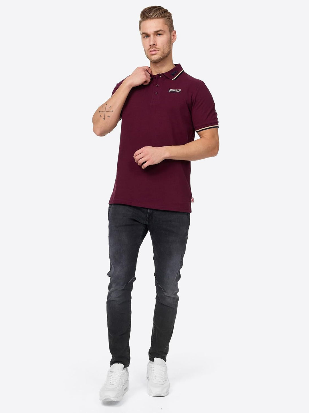 Lonsdale Herren Lion T-Shirt Oxblood S, Oxblood S