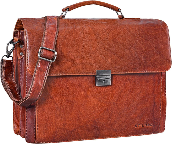 STILORD 'Johann' Klassische Aktentasche Herren Damen Businesstasche für 15,6 Zoll Laptop passend für