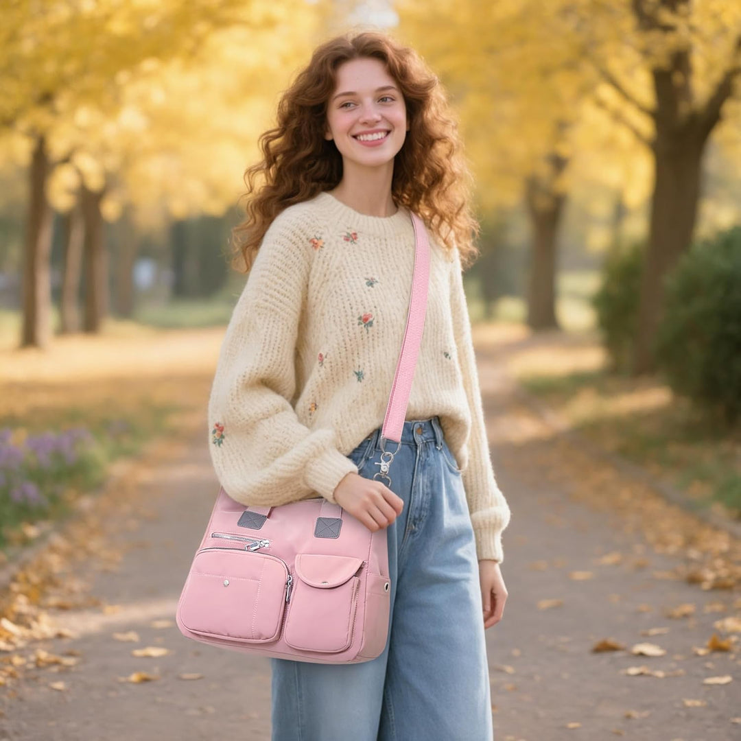 DIRRONA Elegant Damen Umhängetasche Gross Kapazität Handtasche Casual Reise Schultertasche Multi Tas