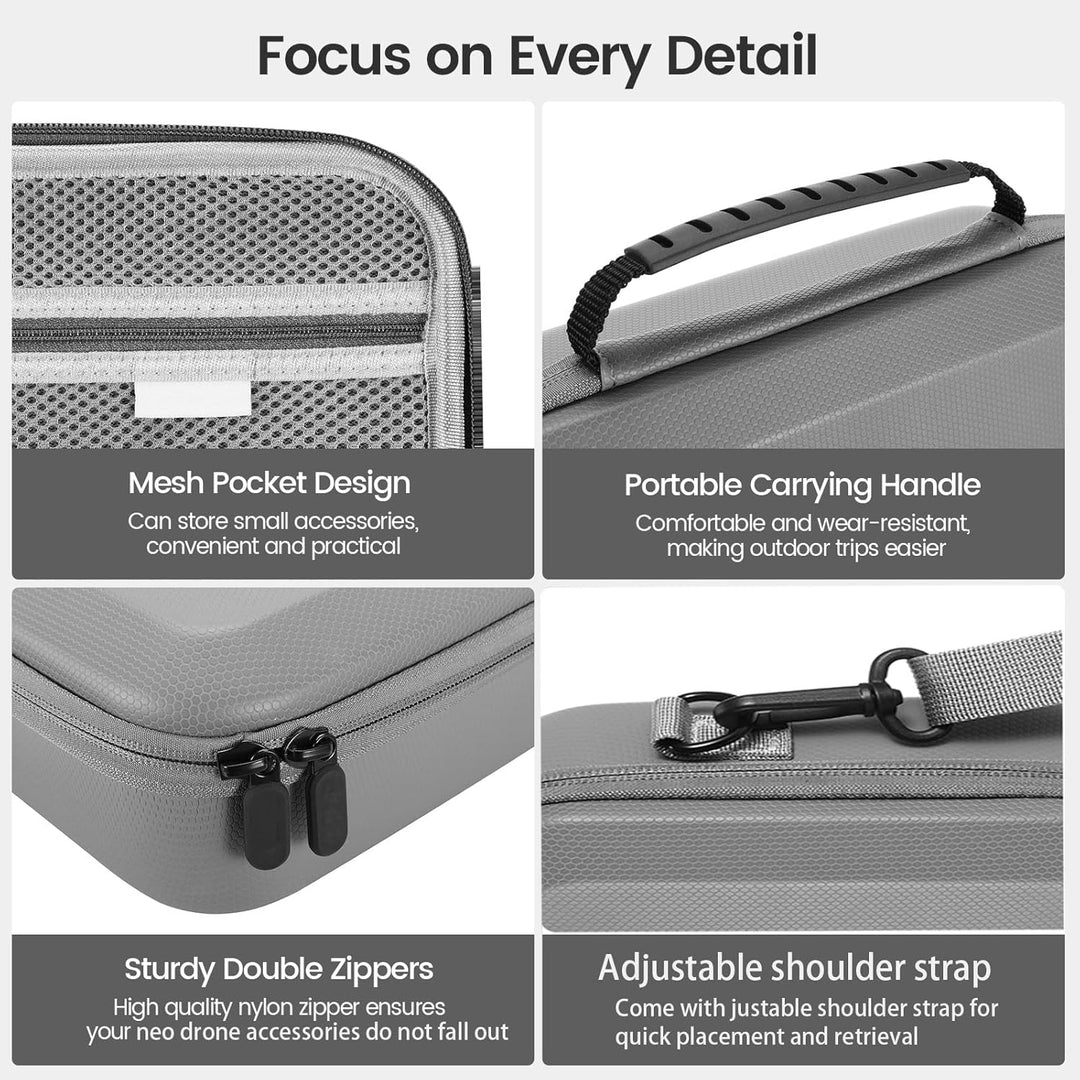 Uvafly Neo Tragetasche, kompakte Aufbewahrungstasche, tragbare Reiseschutztasche für DJI Neo Drohne