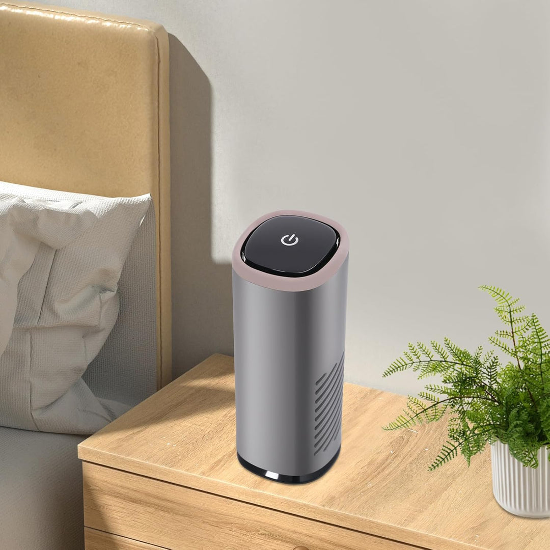Luftreiniger Auto USB, Luftreiniger Allergiker mit Aromatherapie, HEPA & Aktivkohlefilter, Entfernt