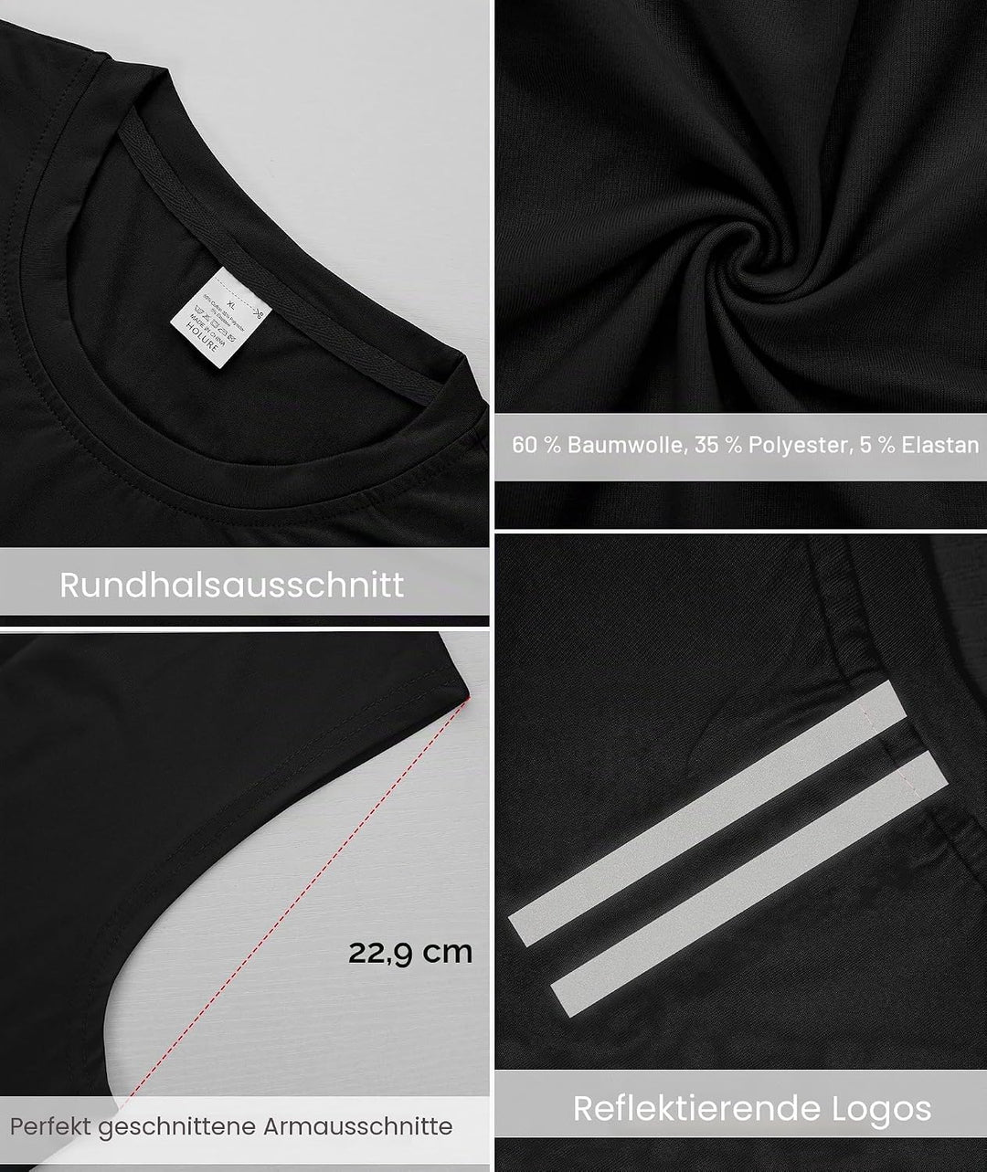 1, 3 or 5er Pack Mens Cotton Gym Tank Tops Workout ärmellose Shirts Athletic Muscle Tank Training Bo