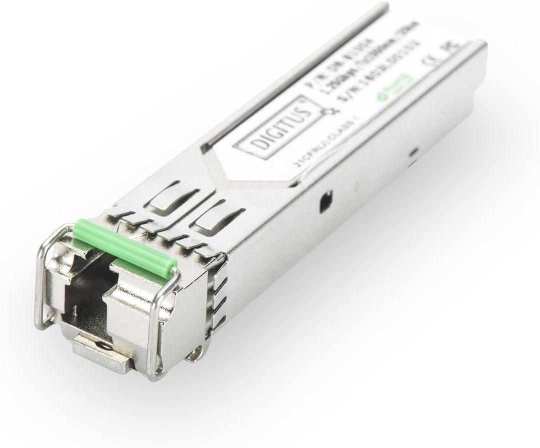 DIGITUS Gigabit SFP Modul, Mini GBIC, Singlemode, LC Simplex (BiDi), Tx 1550nm / Rx 1310nm, 20 km, 1