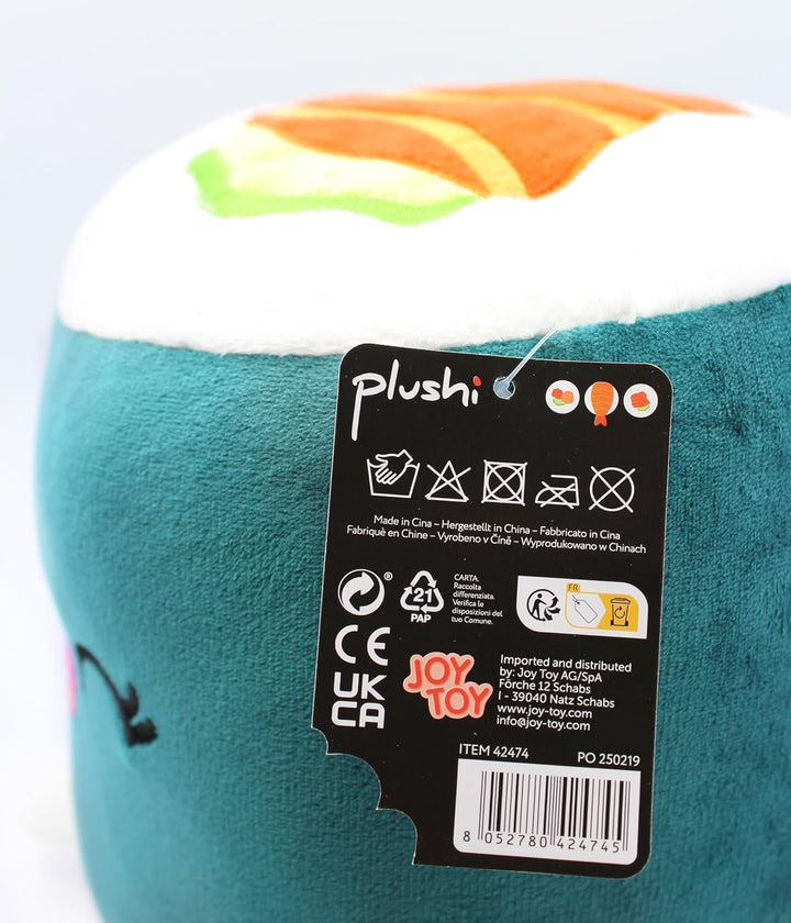 Joy Toy Plushi Maki Sushi mit Lachs Plüsch 20 cm, Rosa (Pink) Maki Lachs, Maki Lachs