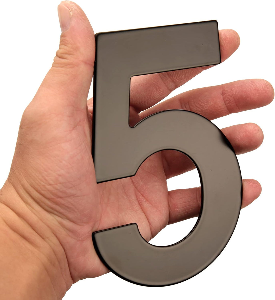 HASWARE 304 Edelstahl Moderne Hausnummer 6 Zoll/15cm Stilvolle Tür Alphabet Plakette für Strasse Hom