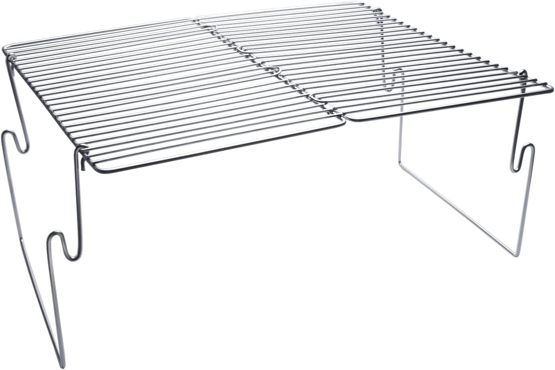 Tentock Tragbarer Holzkohlegrill Picknickgrill Camping Klappgrill Edelstahl, Outdoor Flatbarer BBQ G