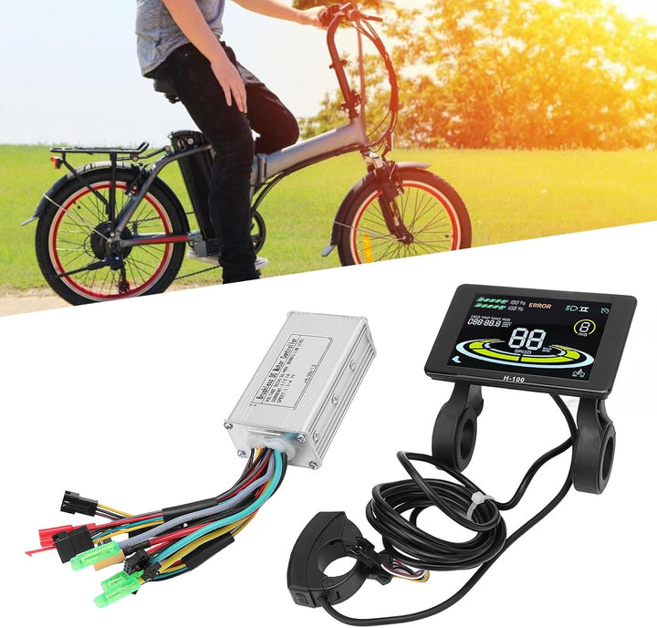 BuyWeek Brushless Motor Controller Kit, 36V 48V 250W 350W 17A 3 Modus Sinuswelle Controller mit H-10