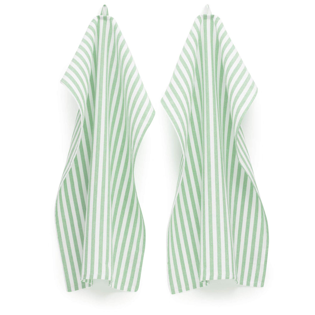 FILU Geschirrhandtücher 8er Pack Mint/Weiss gestreift (Farbe und Design wählbar) 45 x 70 cm - hochwe